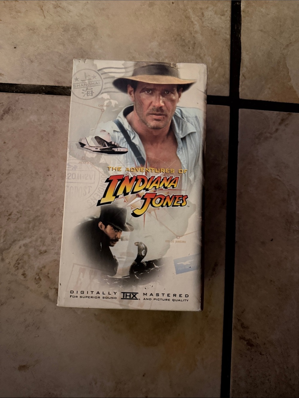 The Adventures of Indiana Jones VHS - White/Beige Cover